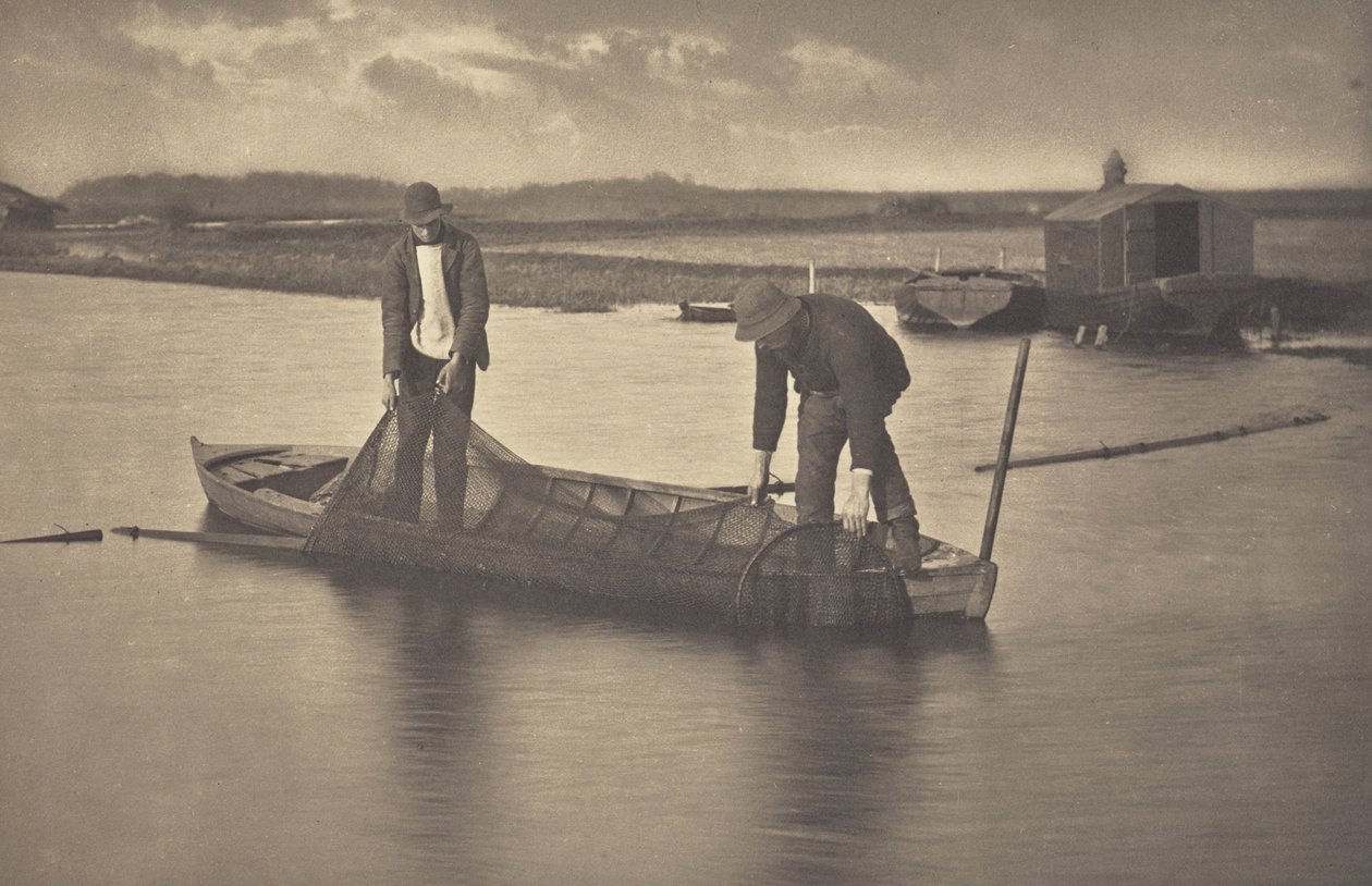 Taking Up the Eel-Net by Peter Henry Emerson