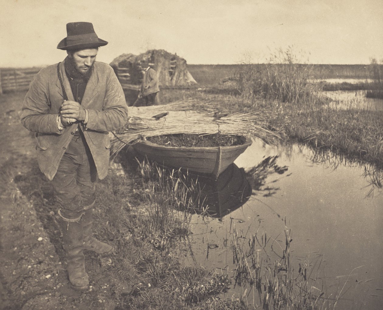 Towing the Reed by Peter Henry Emerson