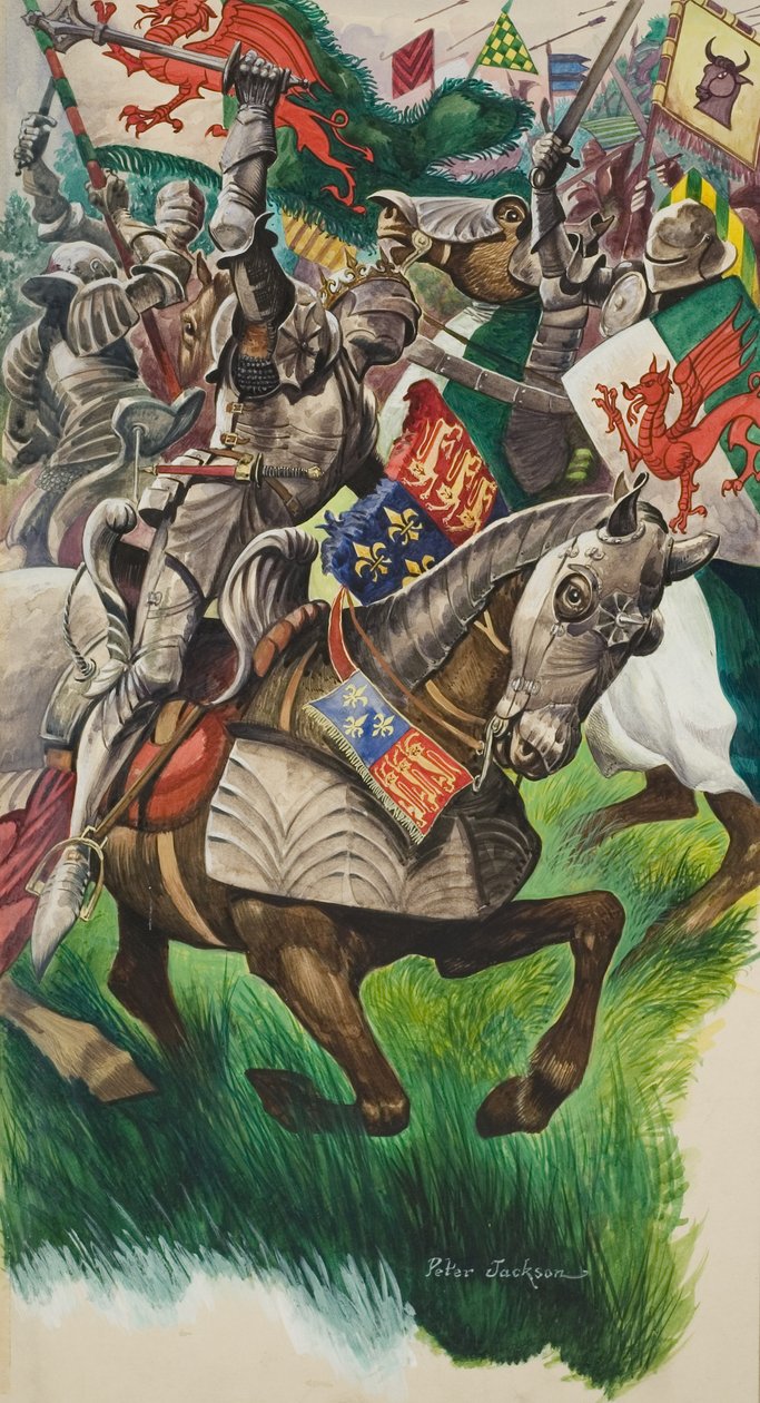 King Richard and Henry Tudor on the Battlefield at Market Bosworth in 1485 by Peter Jackson