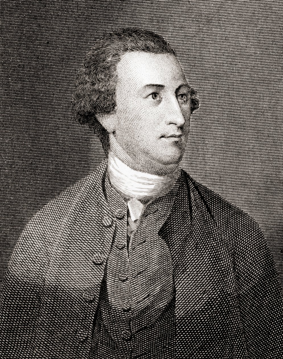 William Paca, Founding Father and Signatory of Declaration of Independence (engraving) by Peter Maverick