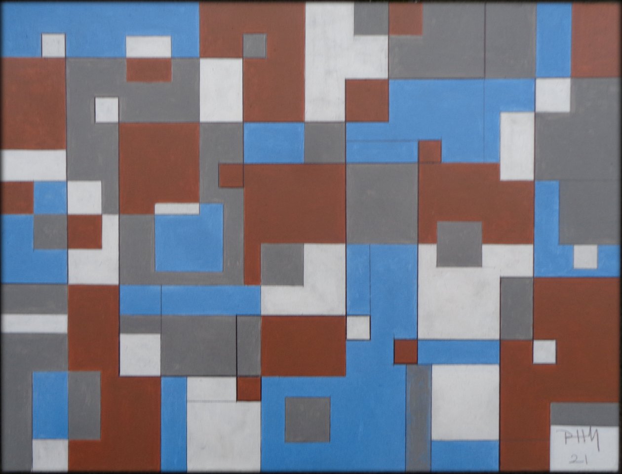 OVERLAYING RECTANGLES, 2021 by Peter McClure