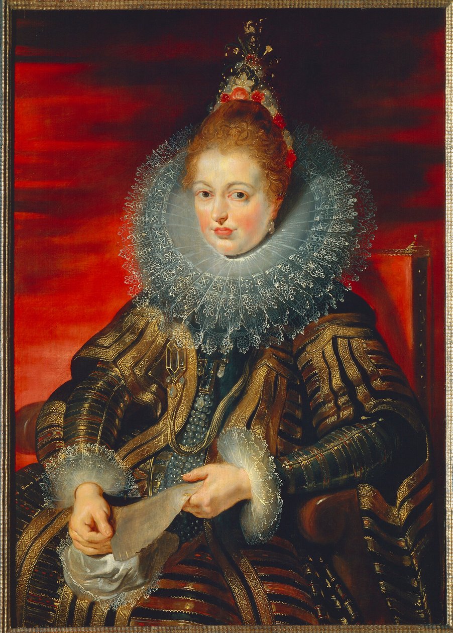 Portrait of Infanta Isabella Clara Eugenia of Habsburg by Peter Paul Rubens