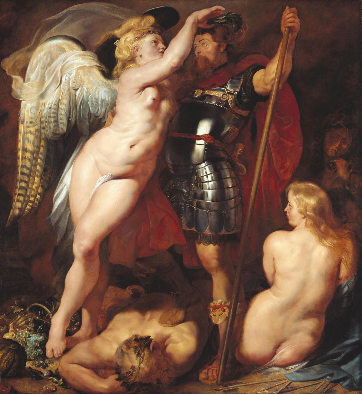 The Crowning of the Hero of Virtue by Peter Paul Rubens