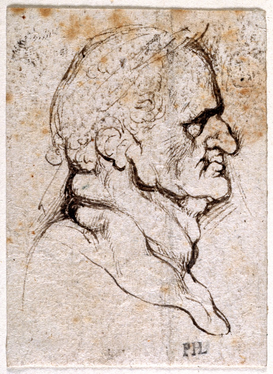 Galba, from Ten Drawings of Eight of the First Twelve Caesars by Peter Paul Rubens