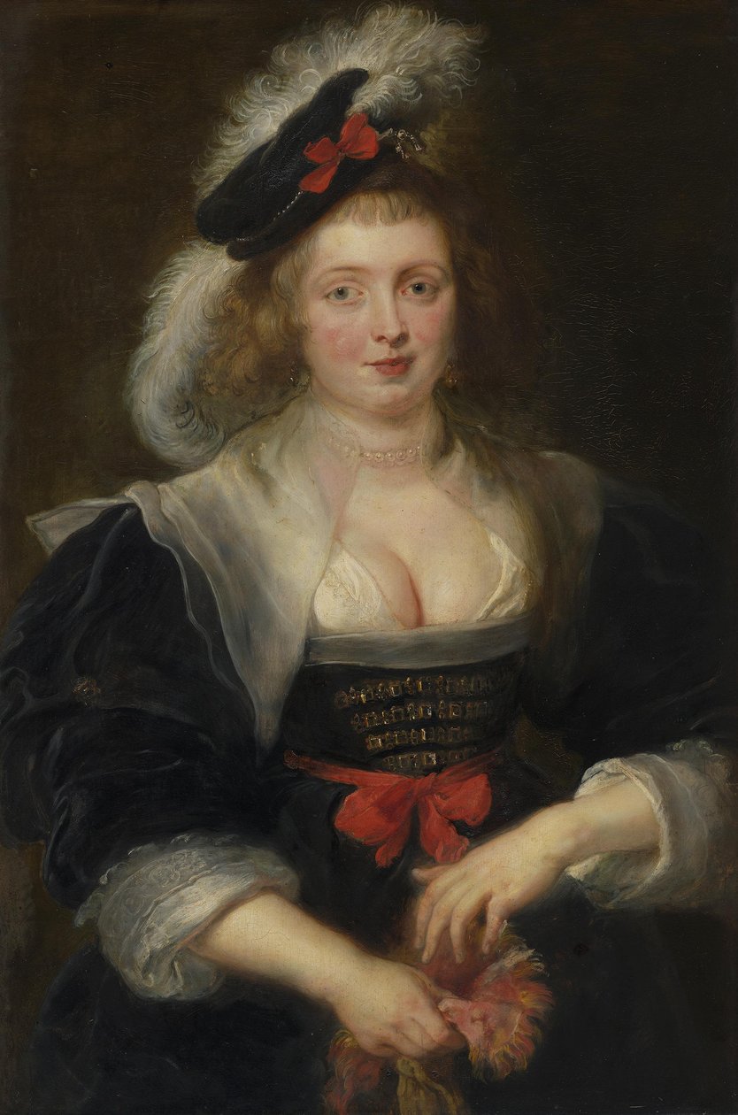 Helene Fourment, Putting on a Glove by Peter Paul Rubens