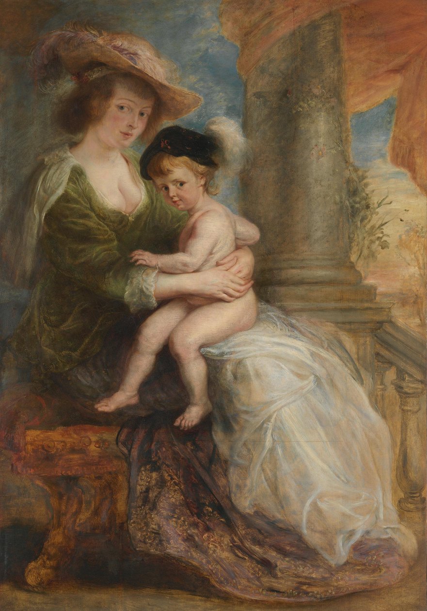 Helene Fourment with Her Firstborn Son Frans by Peter Paul Rubens