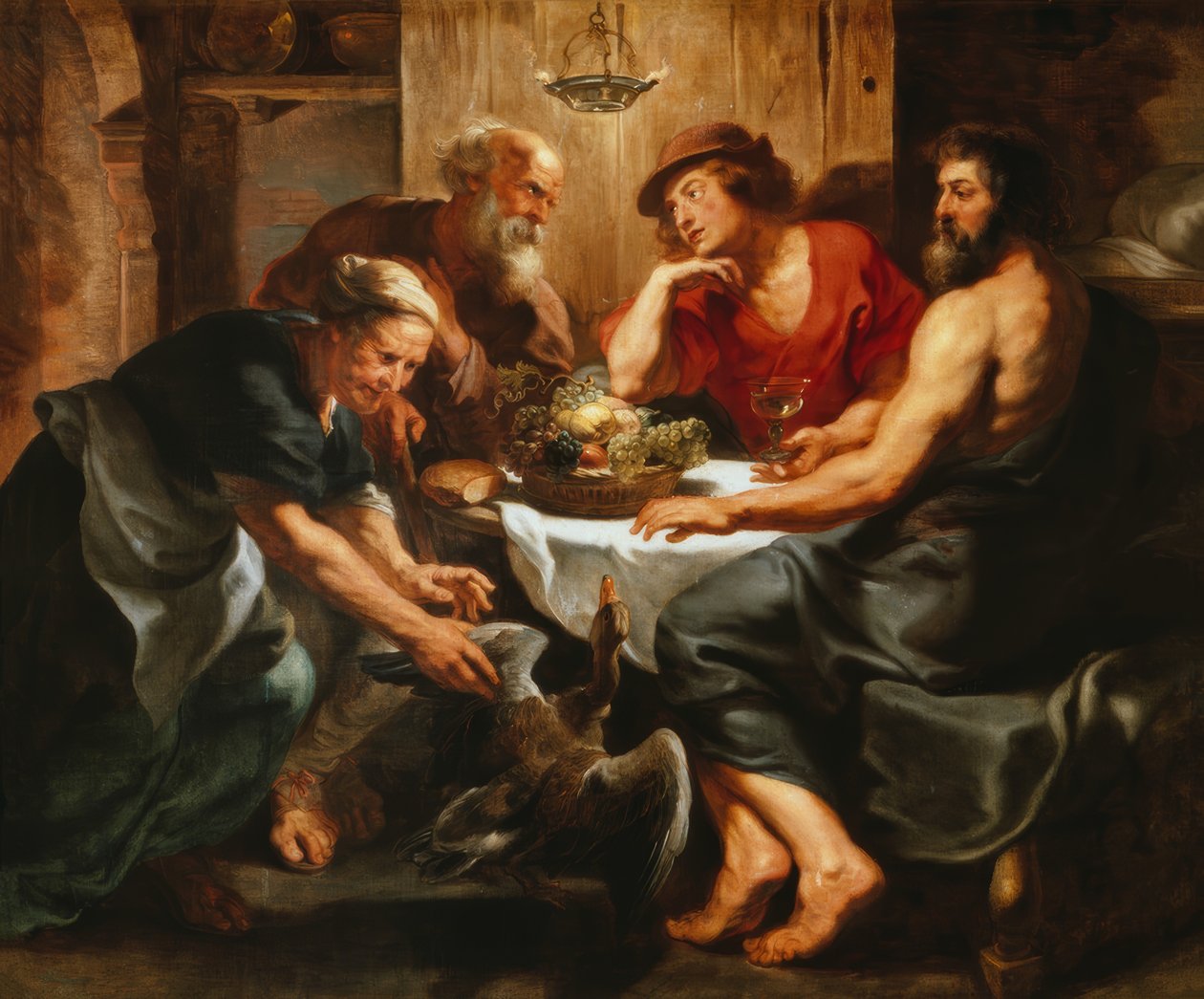 Jupiter and Mercury at Philemon and Baucis by Peter Paul Rubens