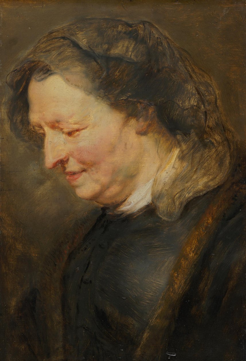 Head Study of an Old Woman by Peter Paul Rubens
