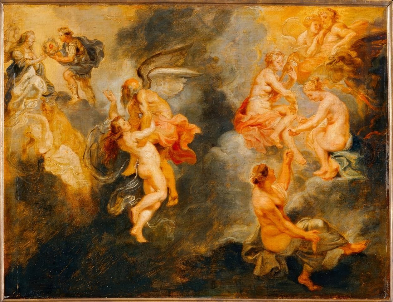 The Three Fates Spinning the Destiny of Marie de Médicis by Peter Paul Rubens