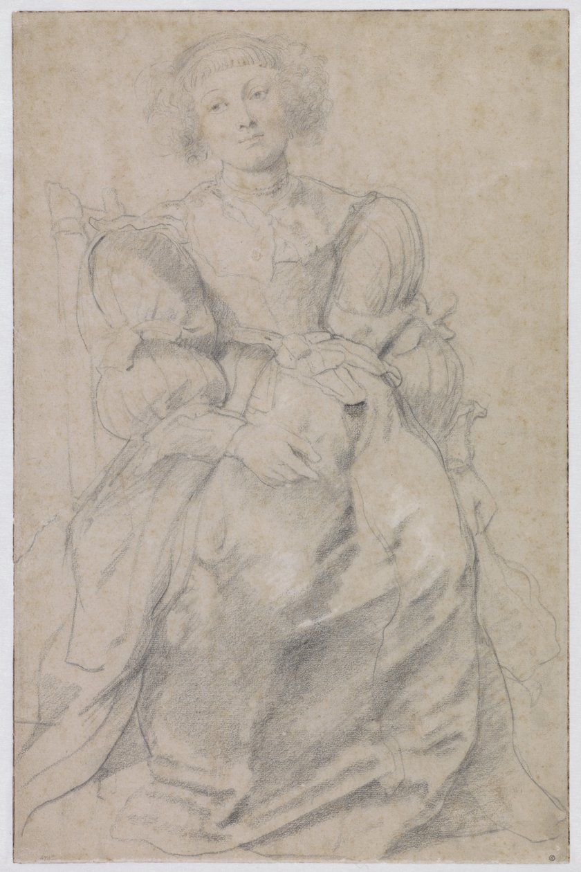 Portrait of Hélène Fourment, c.1630-31 by Peter Paul Rubens