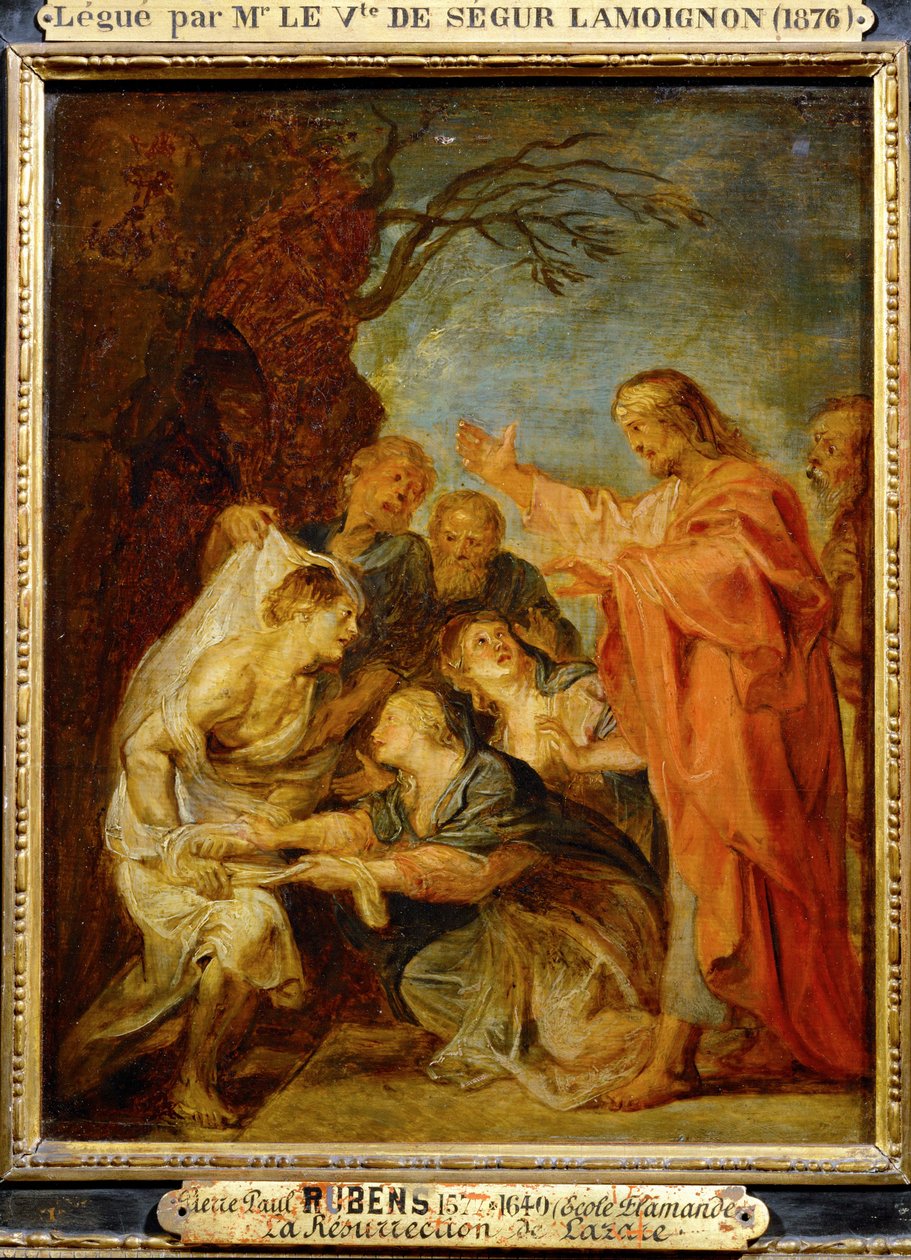 Resurrection of Lazarus, Sketch for Berlin by Peter Paul Rubens