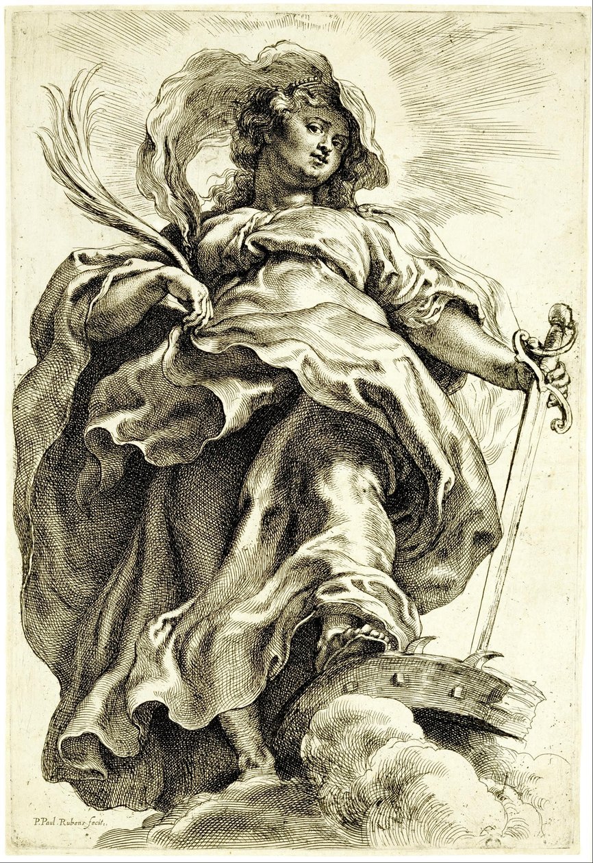 Saint Catherine of Alexandria in the Clouds by Peter Paul Rubens