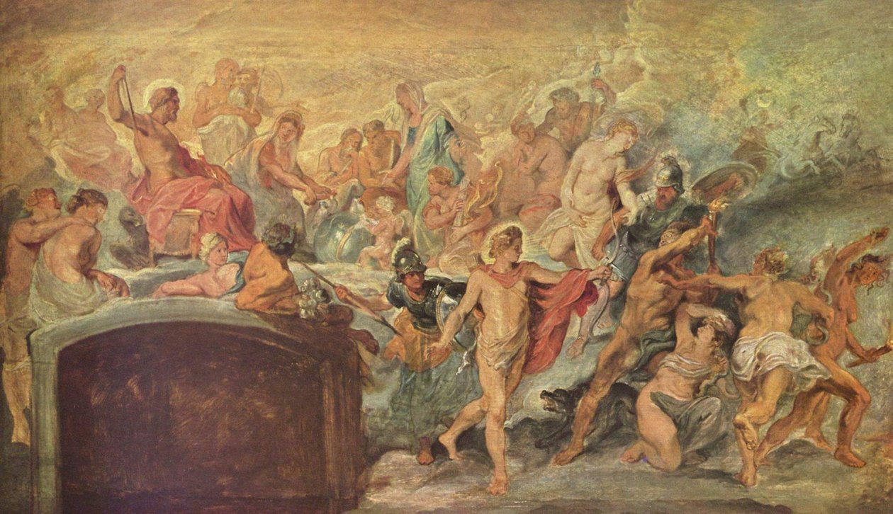 The Council of Gods (Sketch for the Medici Cycle) No. 14 by Peter Paul Rubens