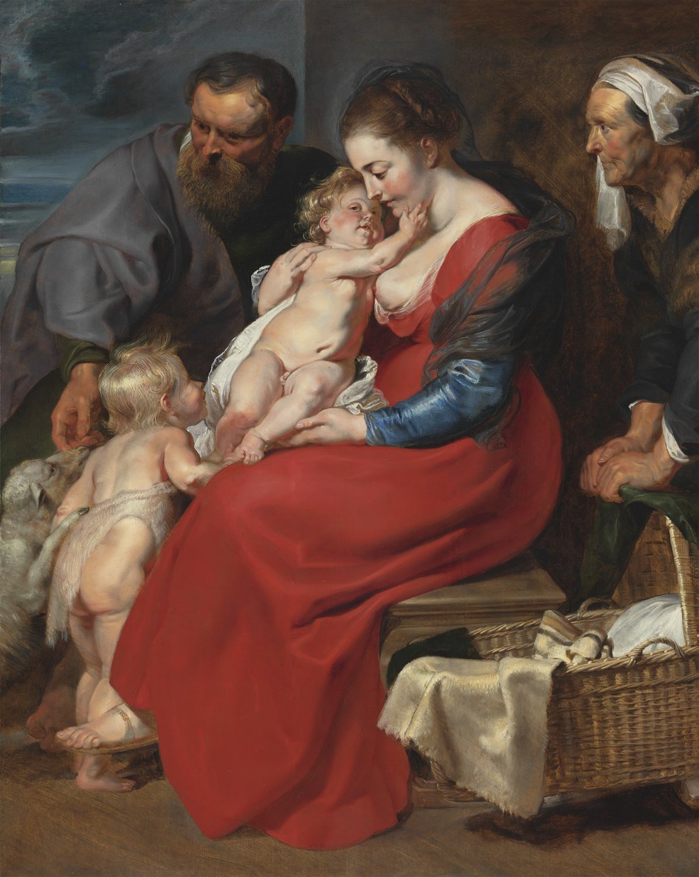 The Holy Family with Saints Elizabeth and John the Baptist by Peter Paul Rubens