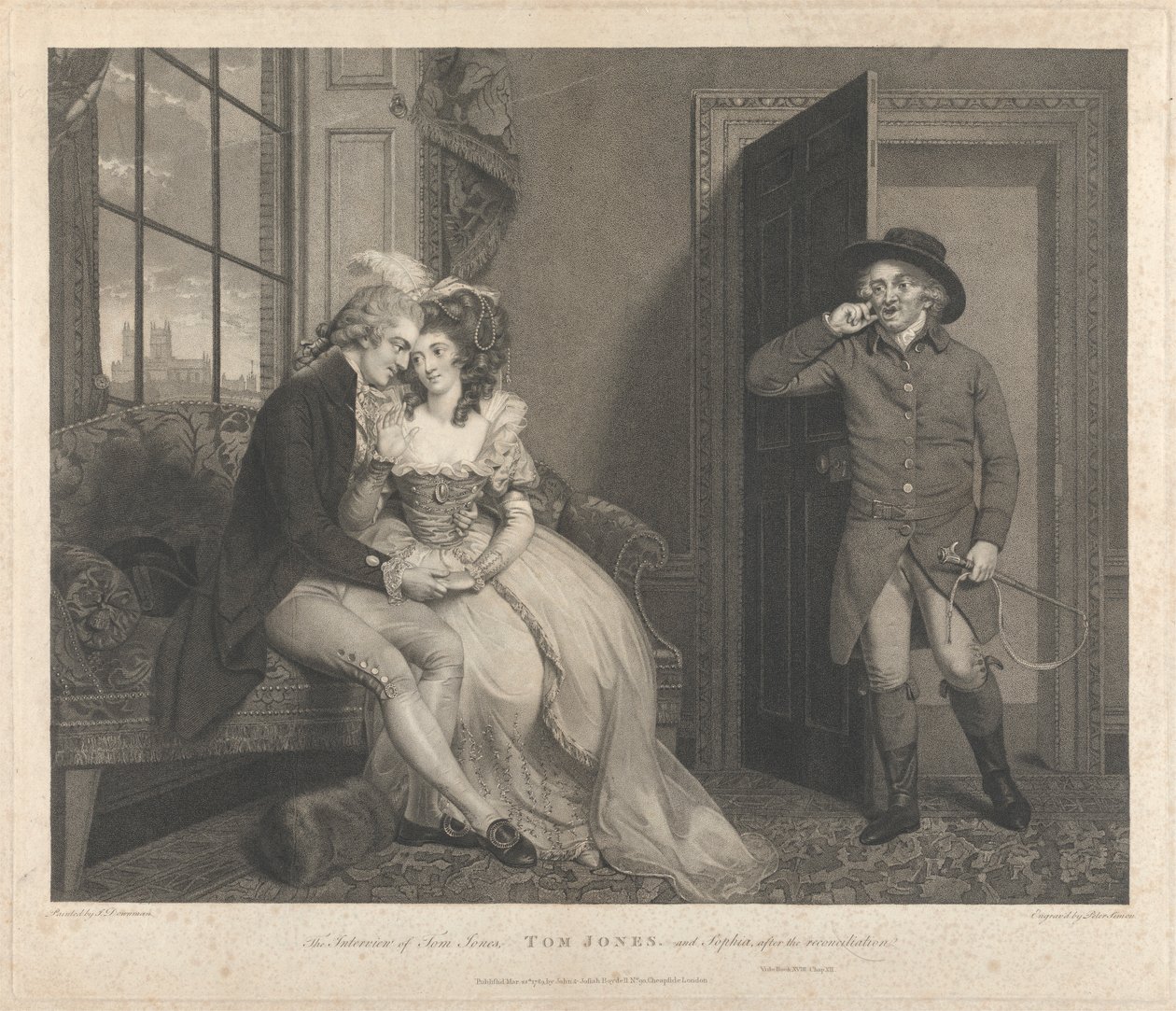 Tom Jones; The Interview of Tom Jones, and Sophia, after the Reconciliation by Peter Simon