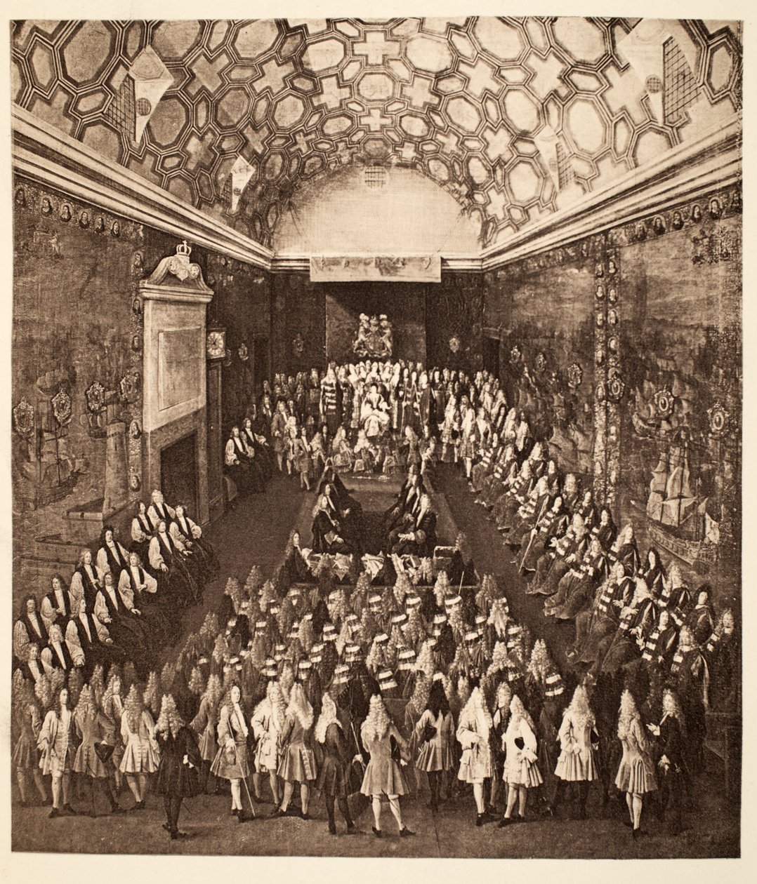 Queen Anne in the House of Lords, pub. 1902