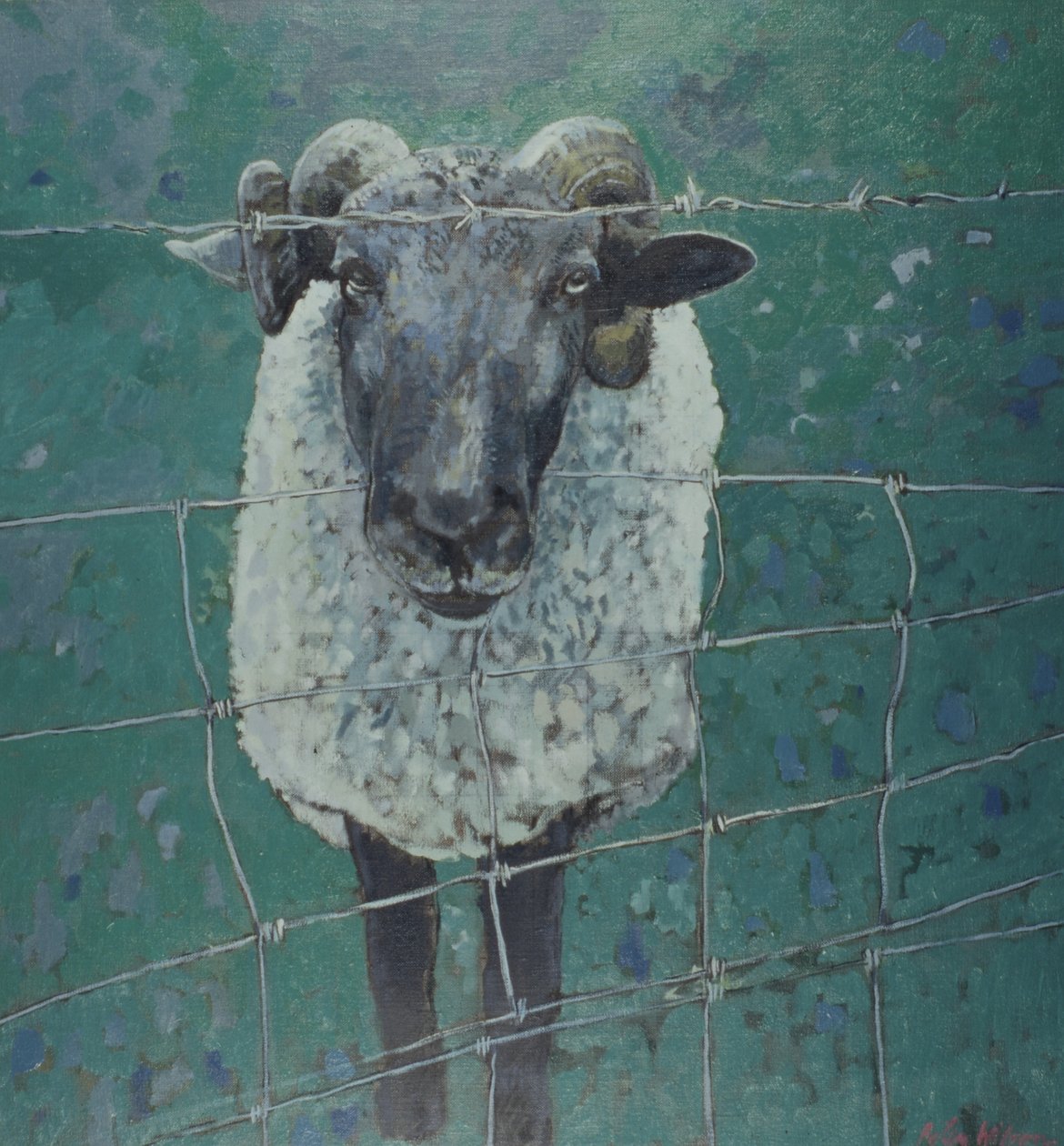Waiting Sheep, 2000 by Peter Wilson