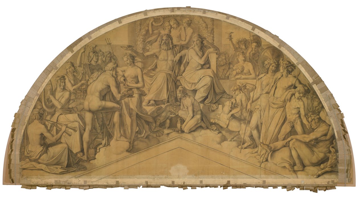 The Ascension of Heracles to Olympus by Peter von Cornelius