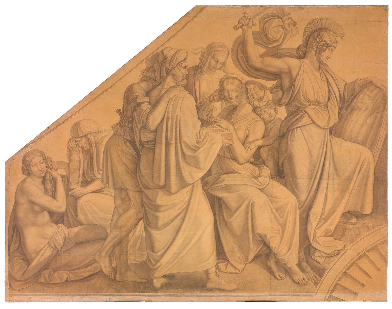 Odysseus Discovers Achilles Among the Daughters of Lycomedes by Peter von Cornelius