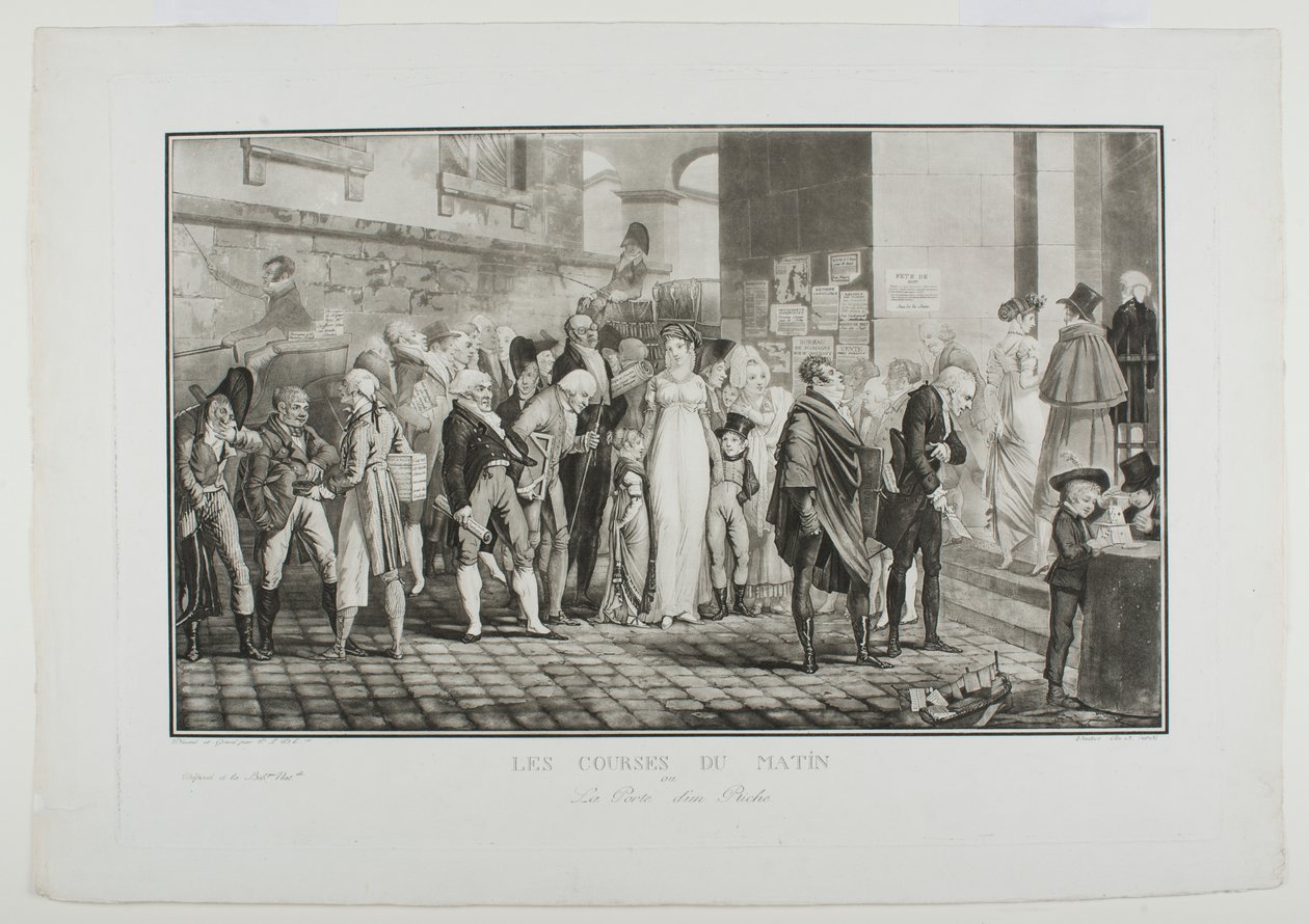 Morning Errands, or the Rich Man’s Door by Philibert-Louis Debucourt