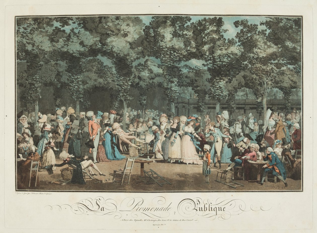 The Public Promenade by Philibert-Louis Debucourt