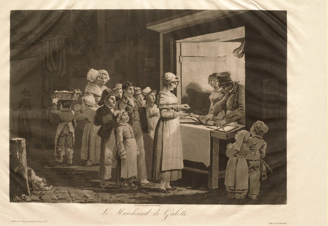 The Pancake Seller by Philibert-Louis Debucourt