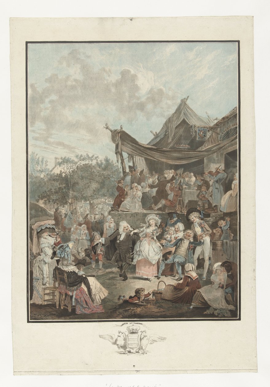Dancing Bride by Philibert Louis Debucourt