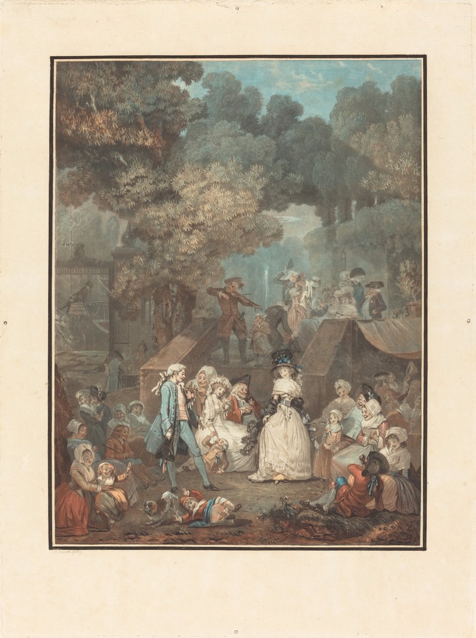 The Wedding at the Castle by Philibert-Louis Debucourt