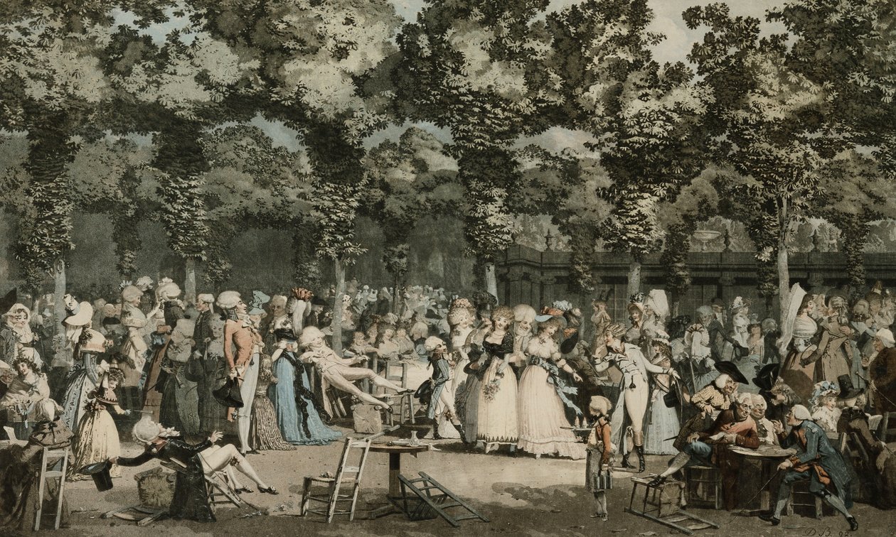 The Public Promenade by Philibert Louis Debucourt
