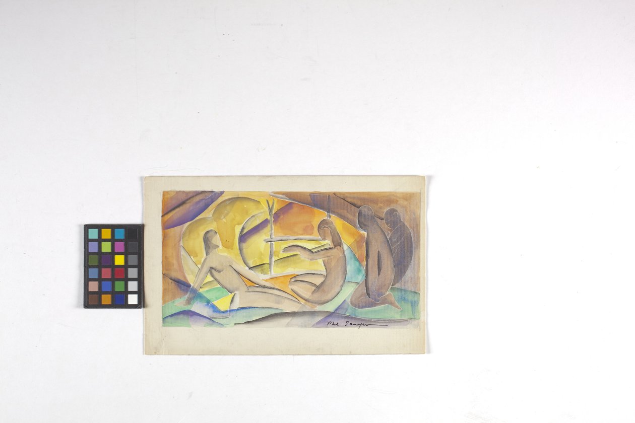 Sketch For Fresco by Philip Ayer Sawyer