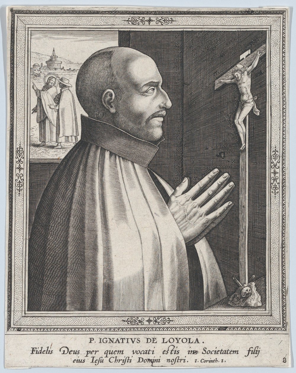 St. Ignatius of Loyola, from the series Male Founders of Religious Orders by Philip Galle
