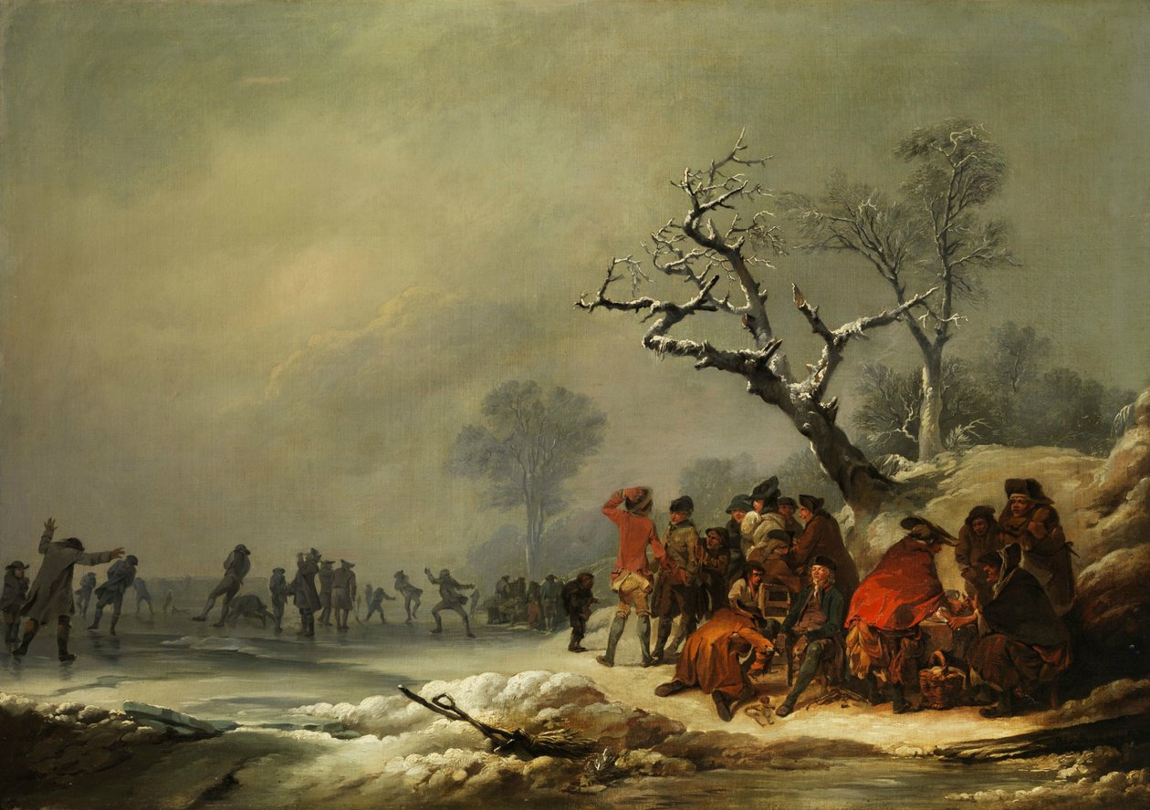 Resting Society in Wintry Enjoyment by Philip James de Loutherbourg