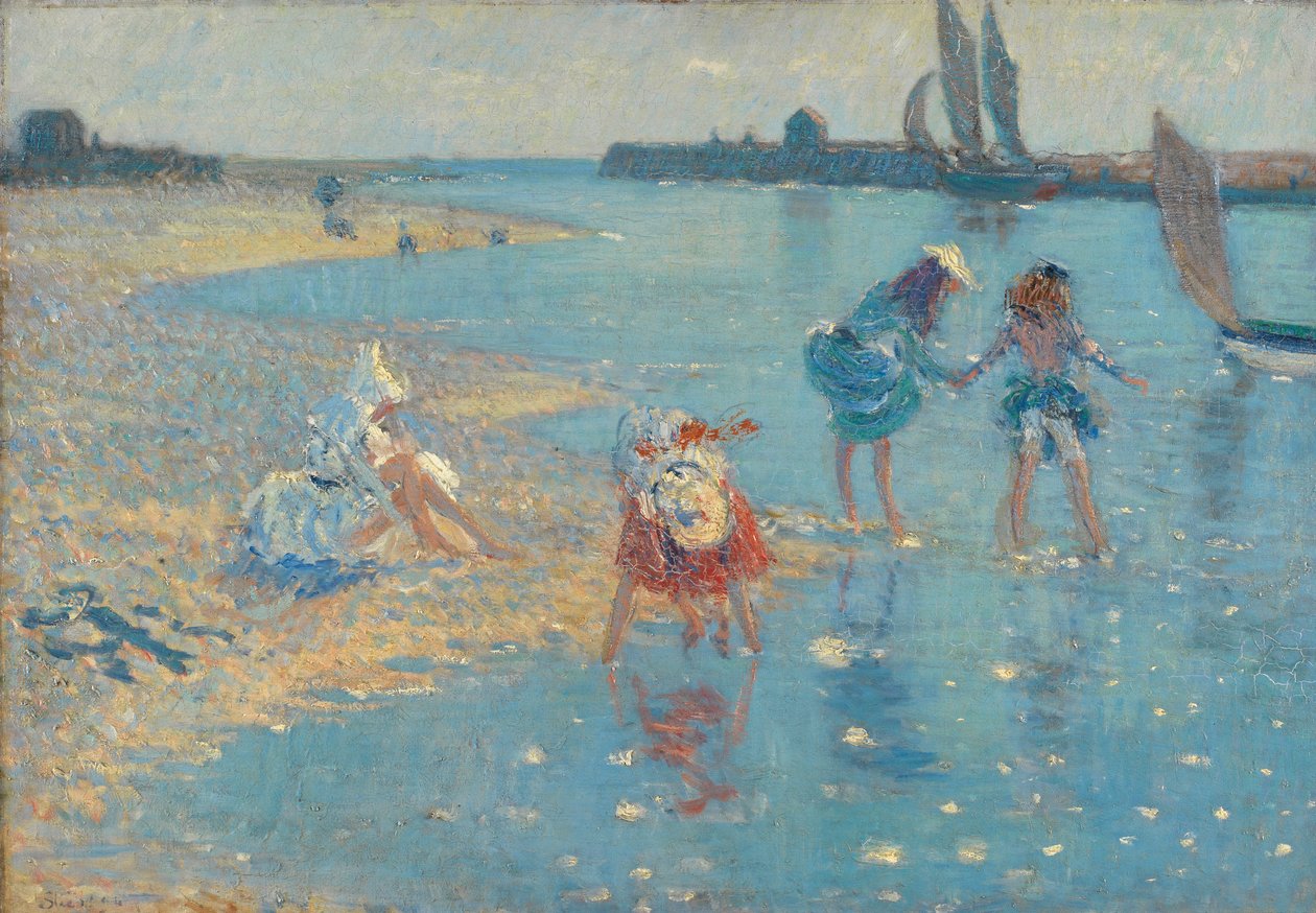 Walberswick, Children Paddling, 1891 by Philip Wilson Steer