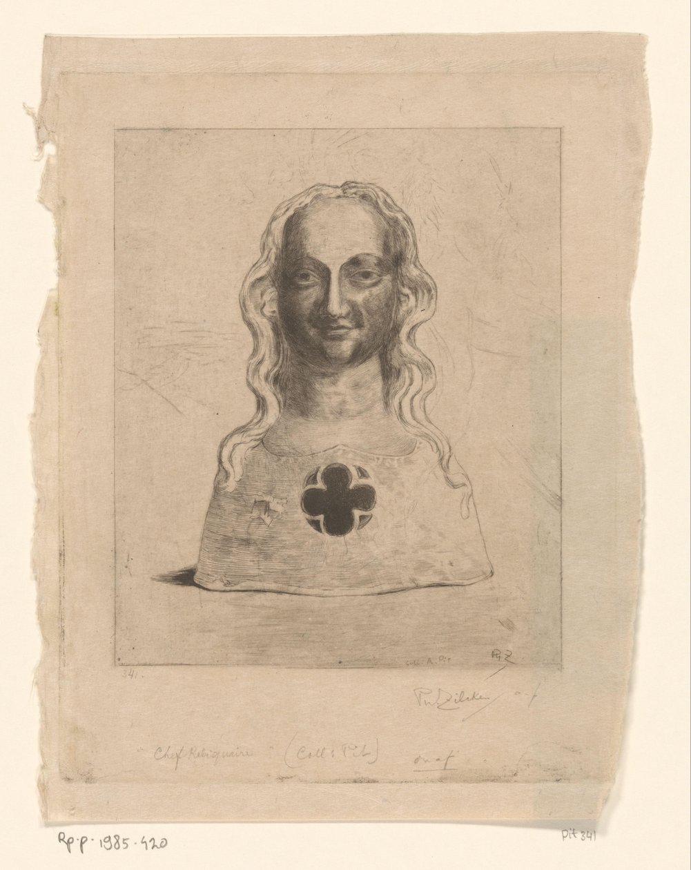 Bust of a Woman by Philip Zilcken (signed by artist)