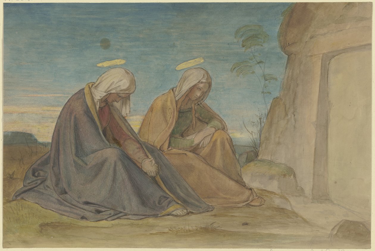 The Two Marys at the Grave by Philipp Veit