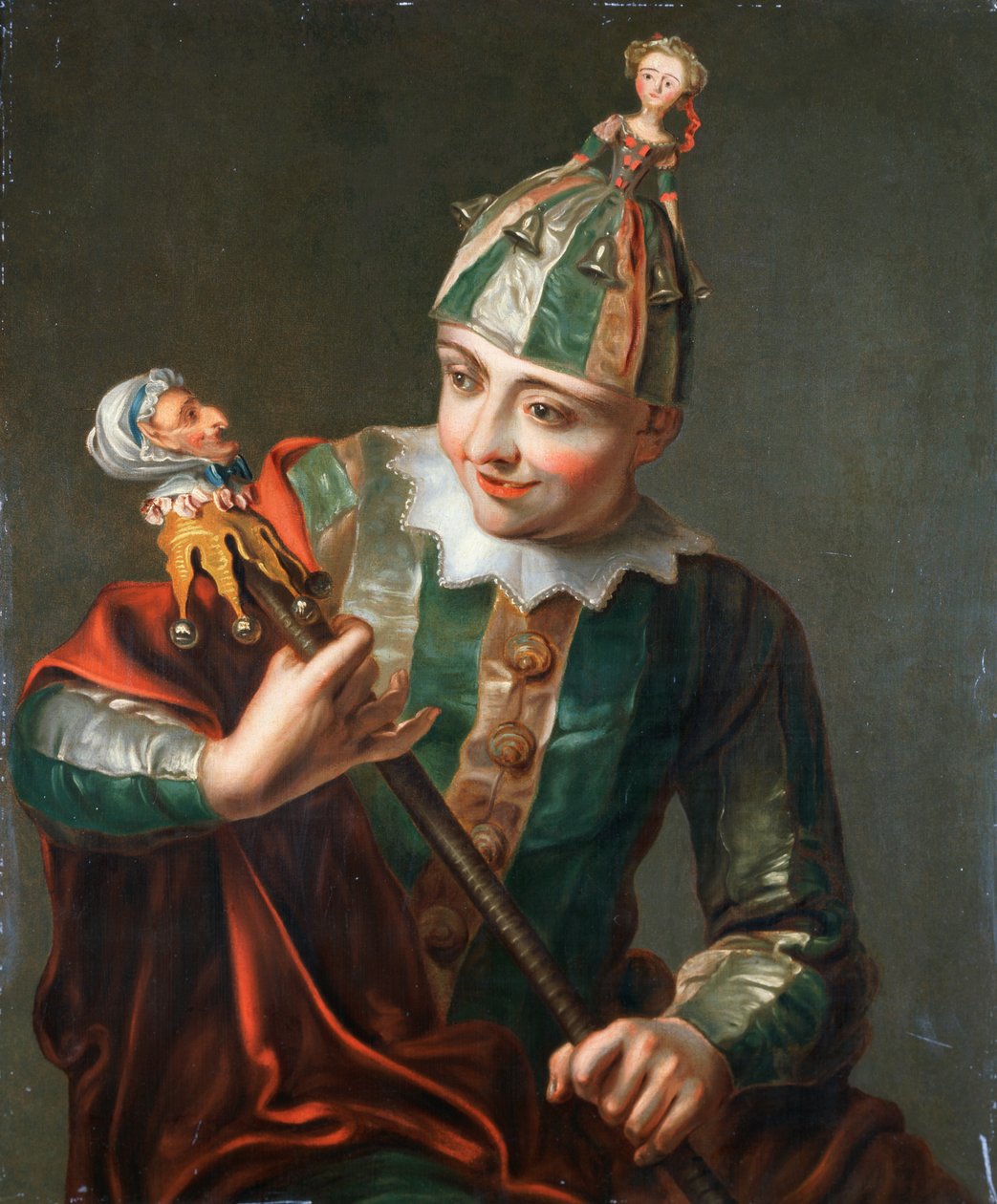 A Jester by Philippe Mercier: Premium art reproduction