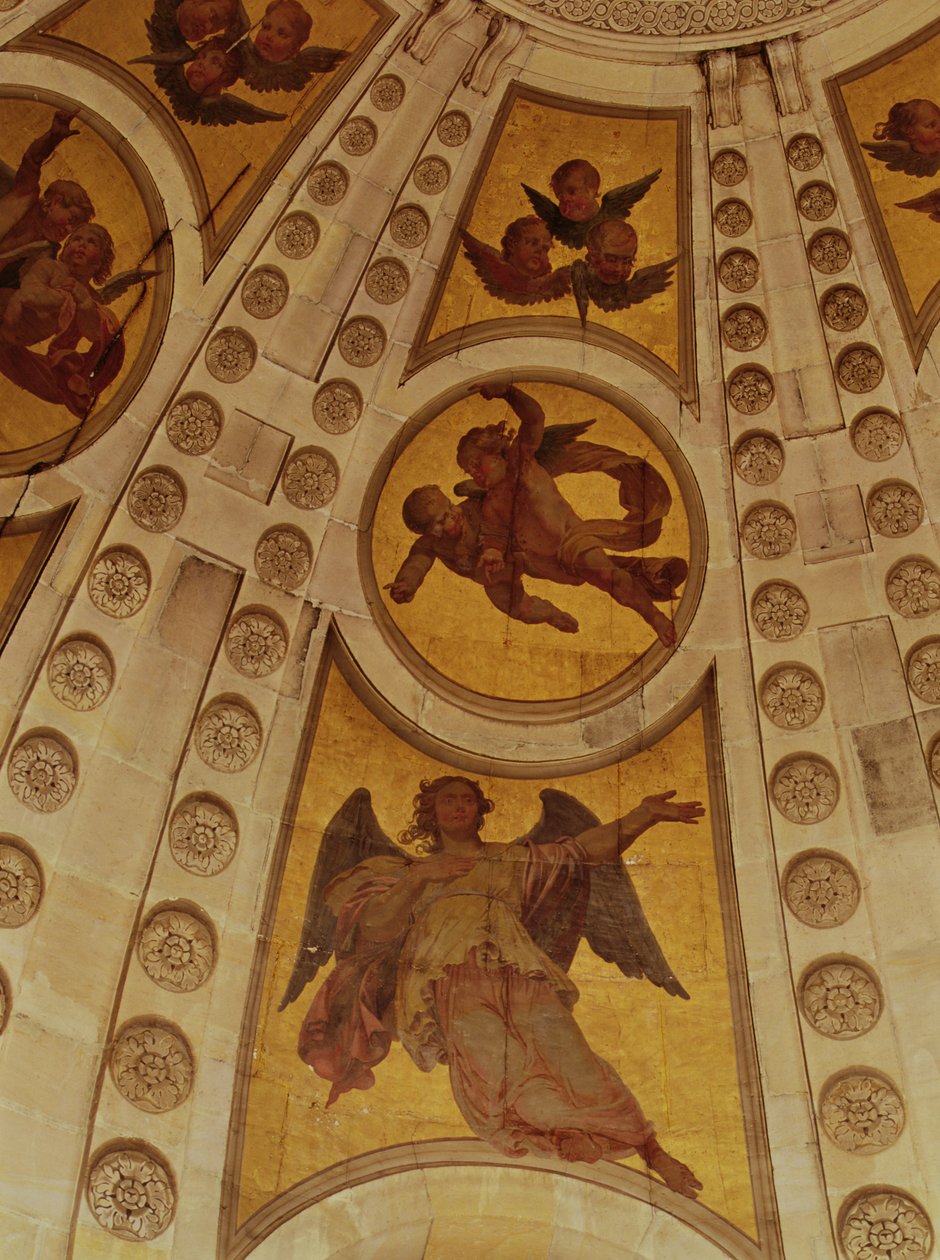 Angels from the dome (detail) by Philippe de Champaigne