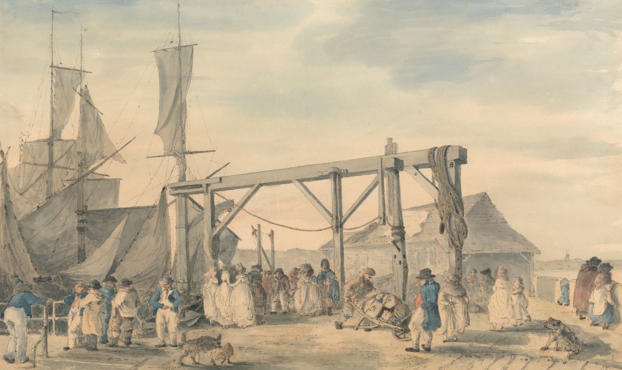 The Arrival of a Hoy at Margate by Philippe-Jacques de Loutherbourg