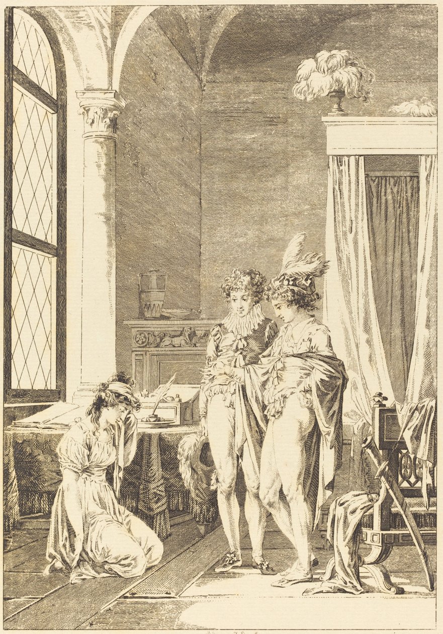Joconde: The Pardon by Philippe Triere after Jean Baptiste Mallet