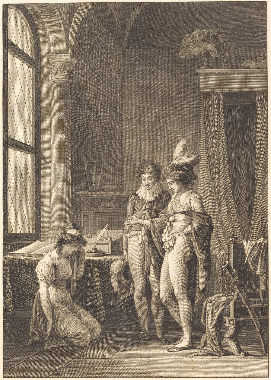 Joconde: The Pardon by Philippe Triere after Jean Baptiste Mallet