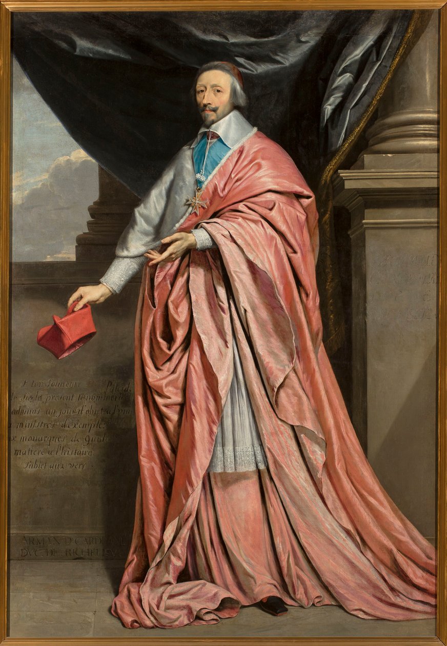 Portrait of Cardinal Richelieu by Philippe de Champaigne