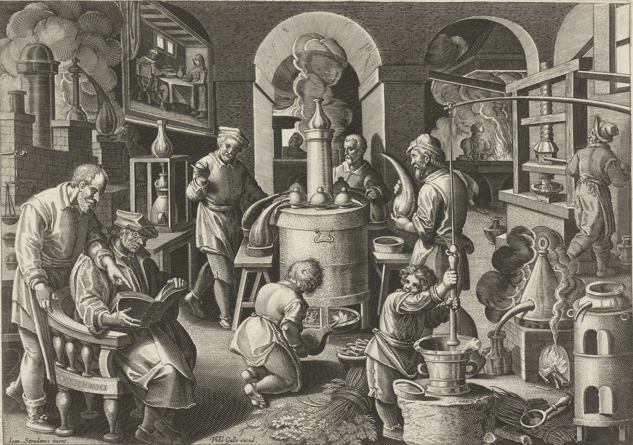 Distillation by Philips Galle (attributed to workshop of)