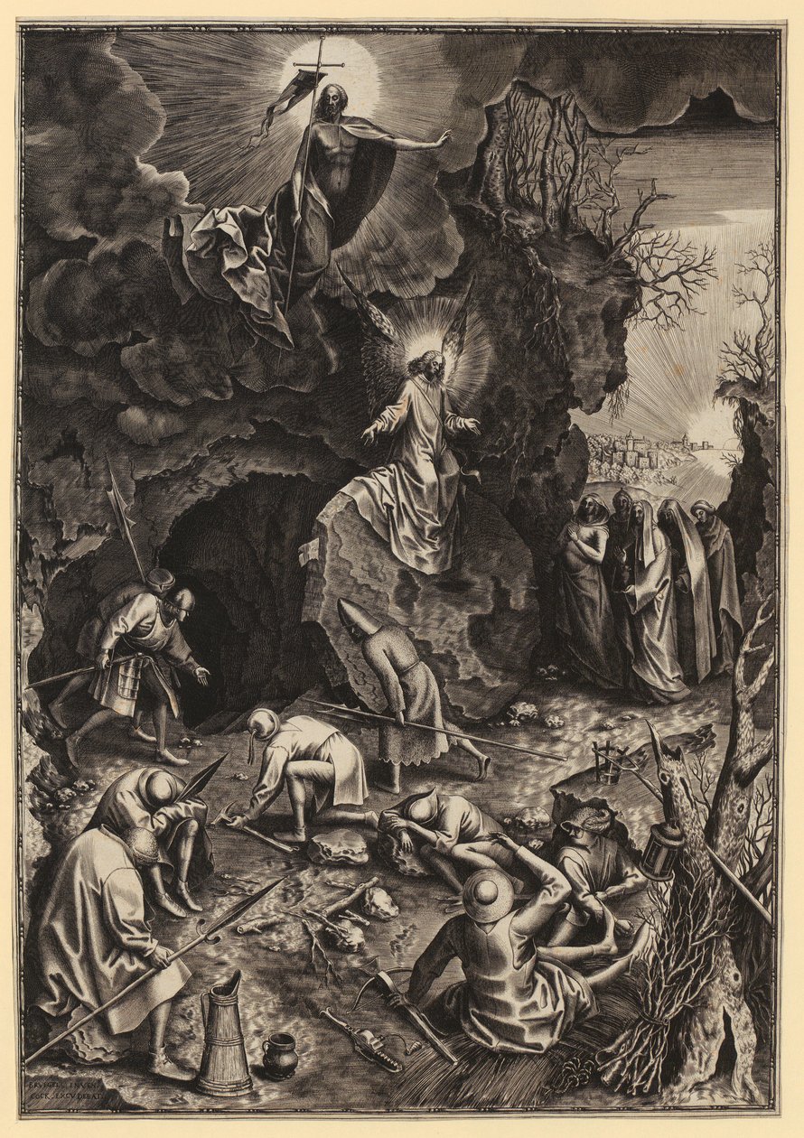 Resurrection of Christ by Philips Galle