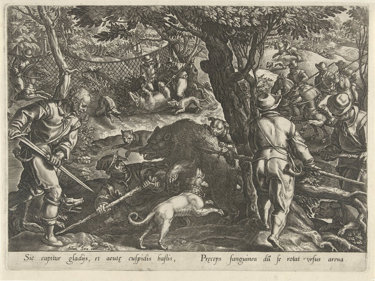 Bear Hunt by Philips Galle