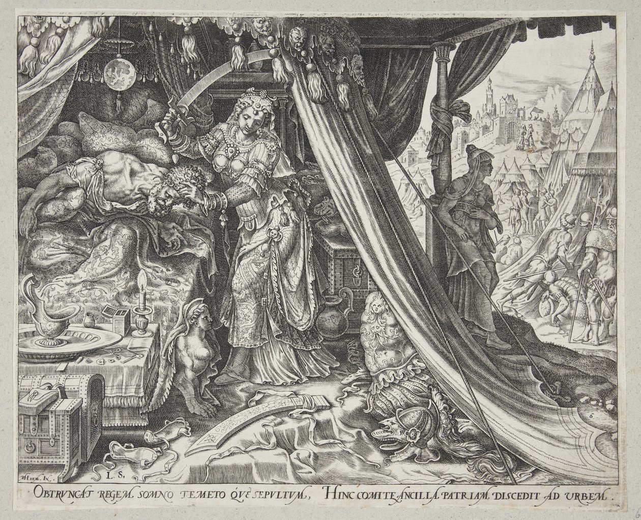 Judith Slaying Holofernes by Philips Galle: Fine art print