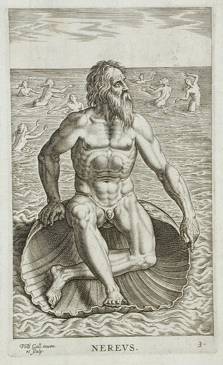 Nereus by Philips Galle