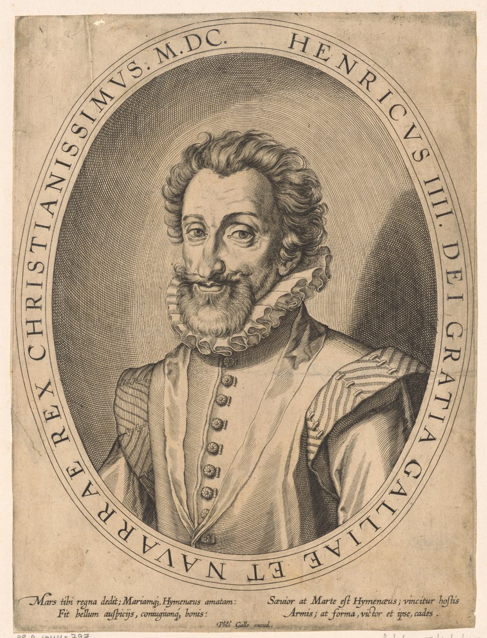 Portrait of Henry IV, King of France by Philips Galle