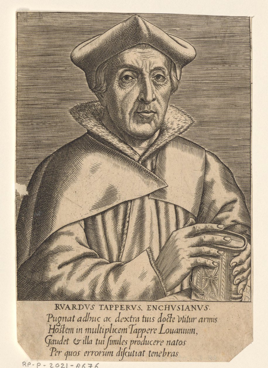 Portrait of Ruard Tapper by Philips Galle
