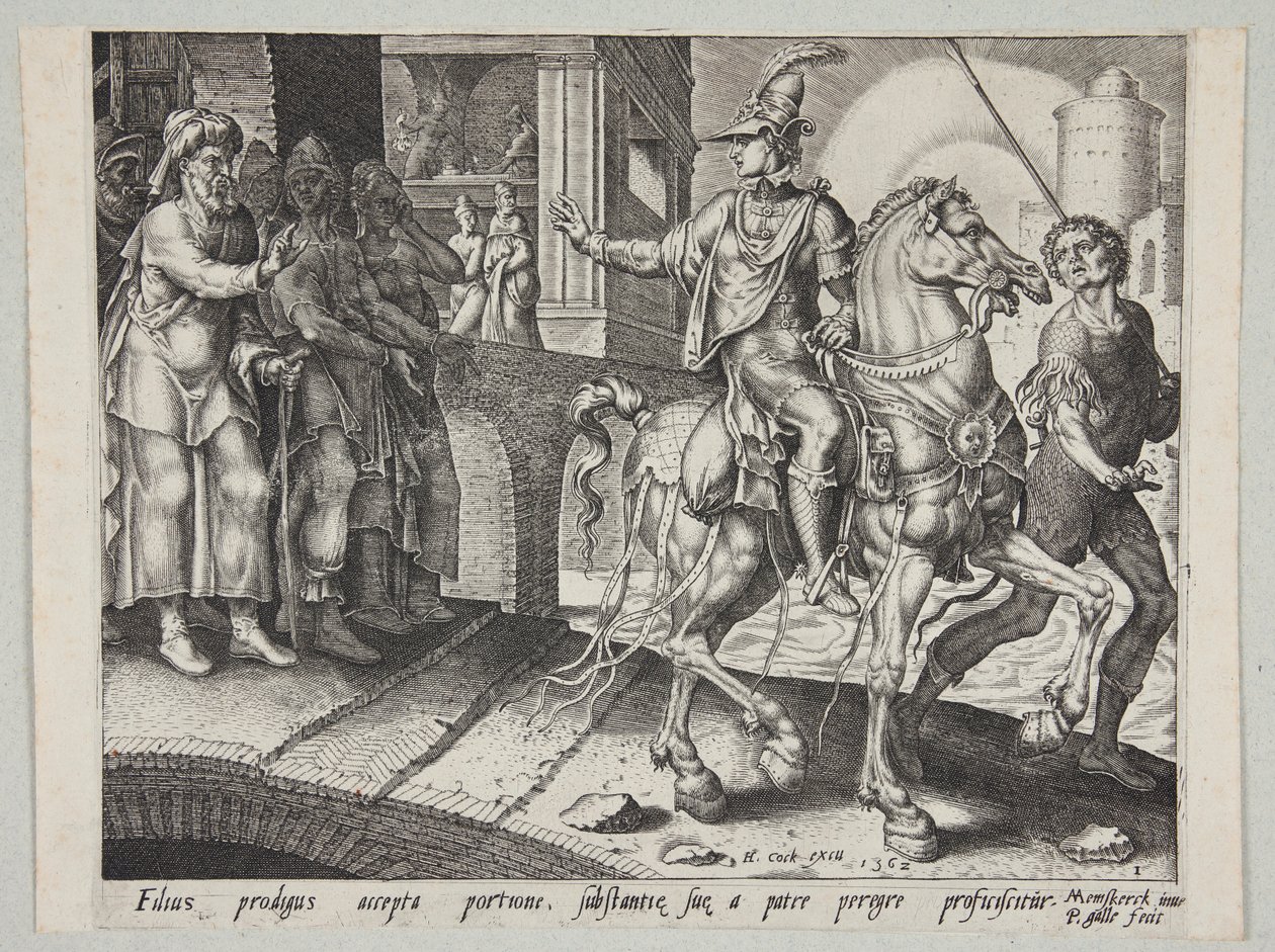 The Prodigal Son Leaving His Father