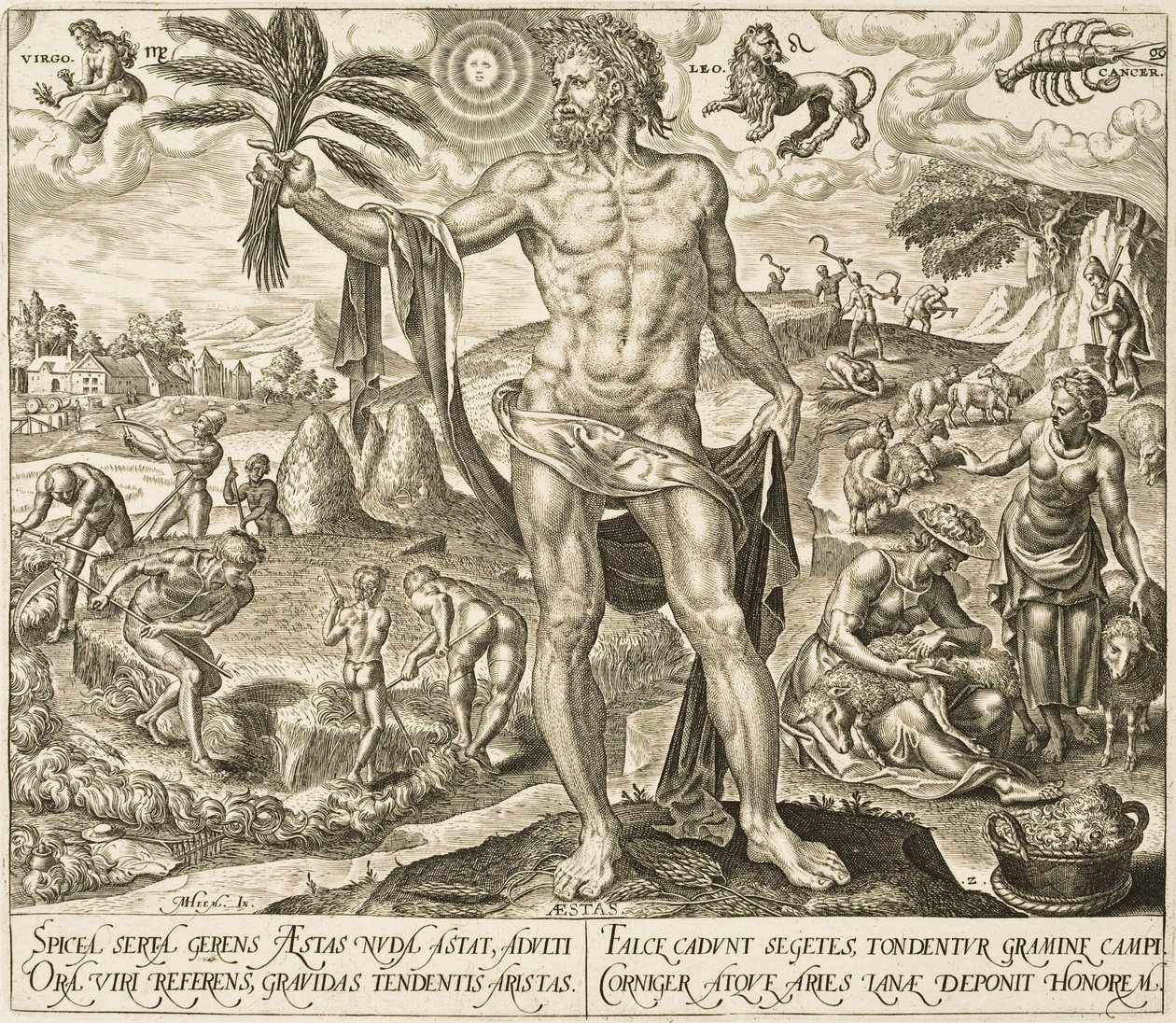 Summer (Aestas), from the series The Four Seasons by Philips Galle